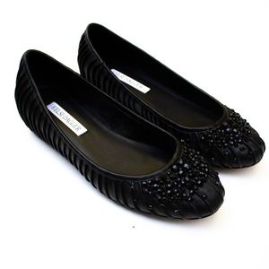Kelsi Dagger | Tamia Beaded Black Ballet Flat